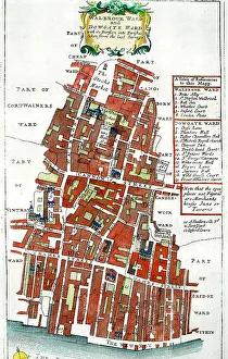 Stow Prints: Walbrook Ward and Dowgate Ward
