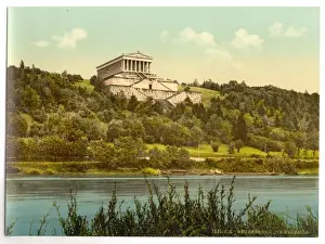 Bavaria Prints: The Walhalla, Ratisbon (Regensburg), Bavaria, Germany