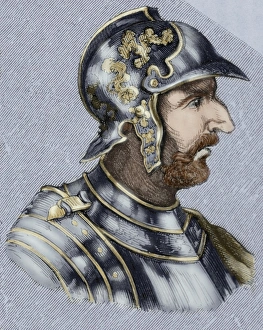 Walia or Valia. King of the Visigoths from 415-419. Engravin Walia or Valia. King of the Visigoths from 415-419. Engravin