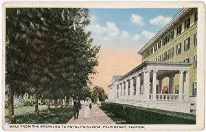 Breakers Prints: Walk from the Breakers to the Royal Poinciana Hotel