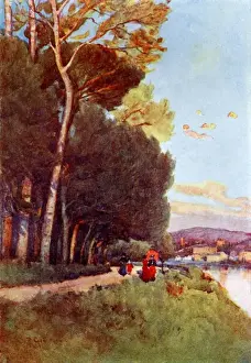 Glow Prints: A walk along the river in the Cascine, toward San Miniato