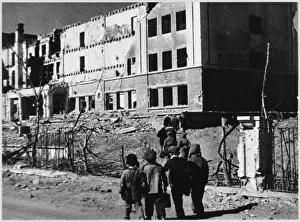 Walk to School in Ruins