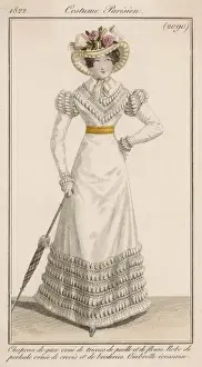 Gauze Prints: Walking Dress 1822