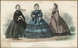 Ruchings Gallery: Walking Dress 1860