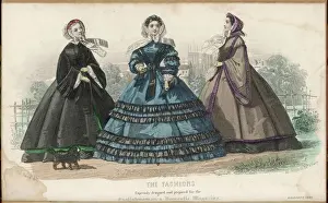 Sleeve Prints: Walking Dress 1860