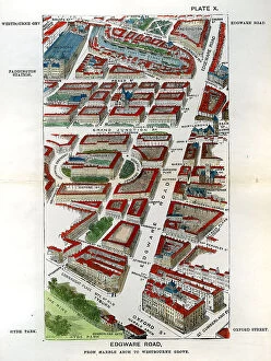 Woodblock Collection: Walks of London - Edgeware Road From Marble Arch ?