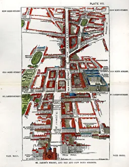 Walks Prints: Walks of London - St James Street, Old and New Bond Street