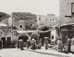 Damascus Prints: Wall of Jerusalem, St Damascus Gate Palestine, Israel, Holy
