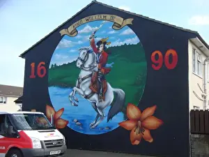 1690 Prints: Wall mural of King Williams the 3rd at Belfast