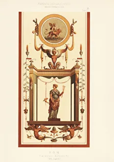 Ernst Wasmuth Prints: Wall painting in the Altoviti Palace, Rome, 16th century
