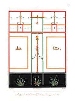 Kunst Epochen Gallery: Wall painting from the Casa del Poeta Tragico