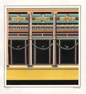 Festoons Prints: Wall painting from a room in the House of
