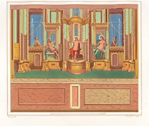 Wall painting showing Bacchus, Venus and Apollo Wall painting showing Bacchus, Venus and Apollo