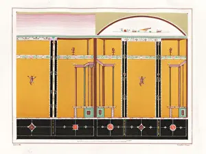 Casa Prints: Wall painting from a small bedroom in the House of Orpheus