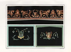 Wall paintings of arabesques and head of Oceanus Wall paintings of arabesques and head of Oceanus