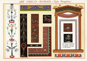 Panels Prints: Wall paintings, murals, panels and borders from Pompeii and Herc