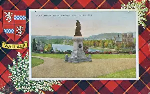 Heather Prints: Wallace statue, Castle Hill, Inverness, Scotland