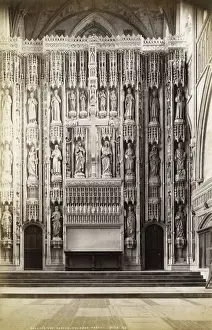 Carved Prints: Wallingford Screen, St Albans Abbey, Hertfordshire