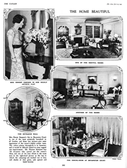 Wallis Gallery: Wallis Simpsons home at Bryanston Court in Tatler, 1935