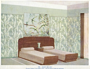 Wallpaper designs shown in a sample interior