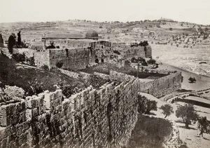 Rampart Prints: Walls and Al-Aqsa mosque, Jerusalem