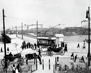 Shipyard Prints: Walney Bridge Barrow in Furness Edwardian period