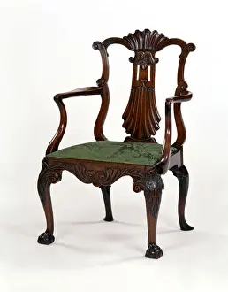 Walnut Prints: Walnut armchair