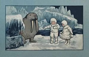 Images Dated 14th April 2008: Walrus and children