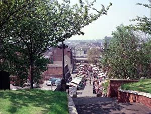 Walsall Prints: Walsall - The Market from Church Yard