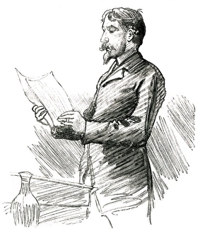 Addressing Gallery: Walter Crane Lecturing