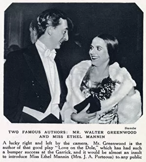 Images Dated 13th January 2021: Walter Greenwood and Ethel Mannin