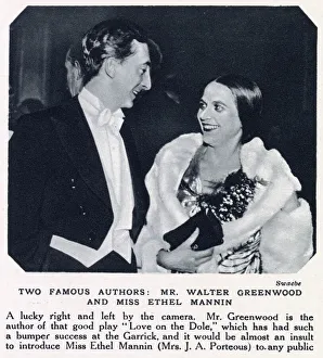 Images Dated 13th January 2021: Walter Greenwood and Ethel Mannin