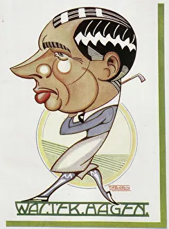 Walter Hagen Caricature