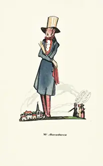 Revised Prints: Walter de la Mare drawing Mr Alacadacca