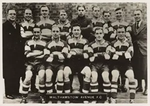 Striped Prints: Walthamstow Avenue FC football team 1936