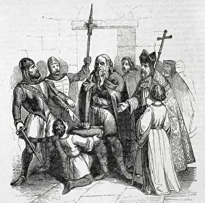 Rite Prints: Wamba (c.630-688). Visigoth king of Hispania (672-680)