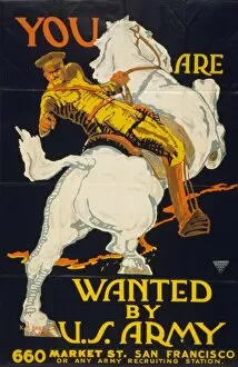 WWI Animals Gallery: You are wanted by the US Army 660 Market St. San Francisco o