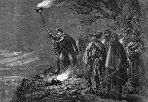 Potomac Prints: The war in America: a night alarm in the Federal camp
