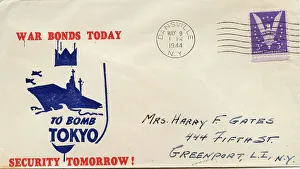 Address Prints: War Bonds Today To Bomb Tokyo Security Tomorrow