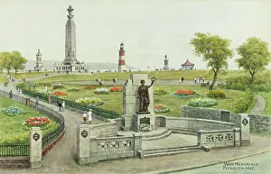 Memorials Prints: War Memorials at Plymouth Hoe, Devon