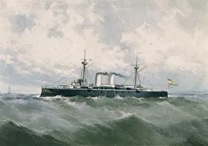 War ship of the Spanish Army