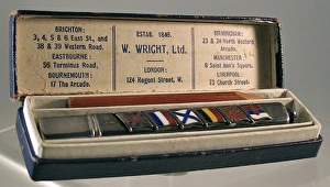 Images Dated 25th January 2012: War souvenir, pencil set, enamel flags of the Allies