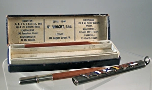 Images Dated 25th January 2012: War souvenir, pencil set, enamel flags of the Allies