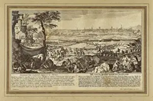 Succession Prints: War of the Spanish Succession. Siege in Barcelona