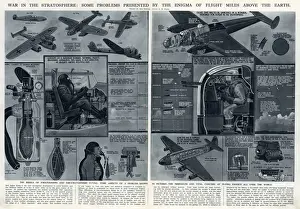 Problems Prints: War in the stratosphere by G. H. Davis