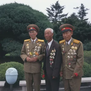 Veterans Prints: War veterans in Pyongyang, North Korea