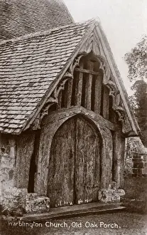 Porch Prints: Warblington Church, Old Oak Porch