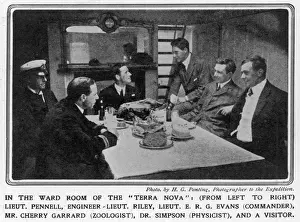 In the ward room of the Terra Nova