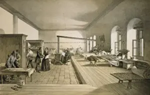 Wards Prints: One of the wards of the hospital at Scutari
