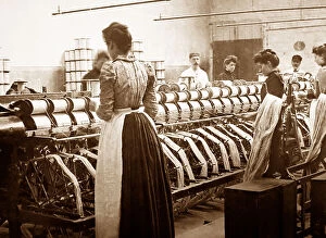 Winding Collection: Warp winding machine, linen production, Victorian period